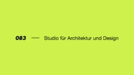 083 — Studio für Architektur und Design